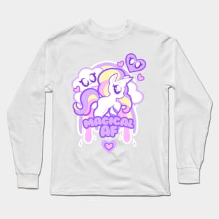 Magical AF Unicorn Long Sleeve T-Shirt